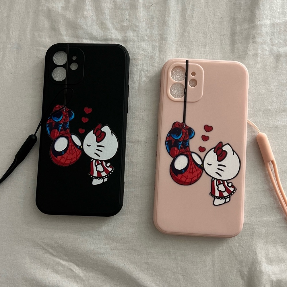 HELLO KITTY/ SPIDERMAN IPHONE CASE